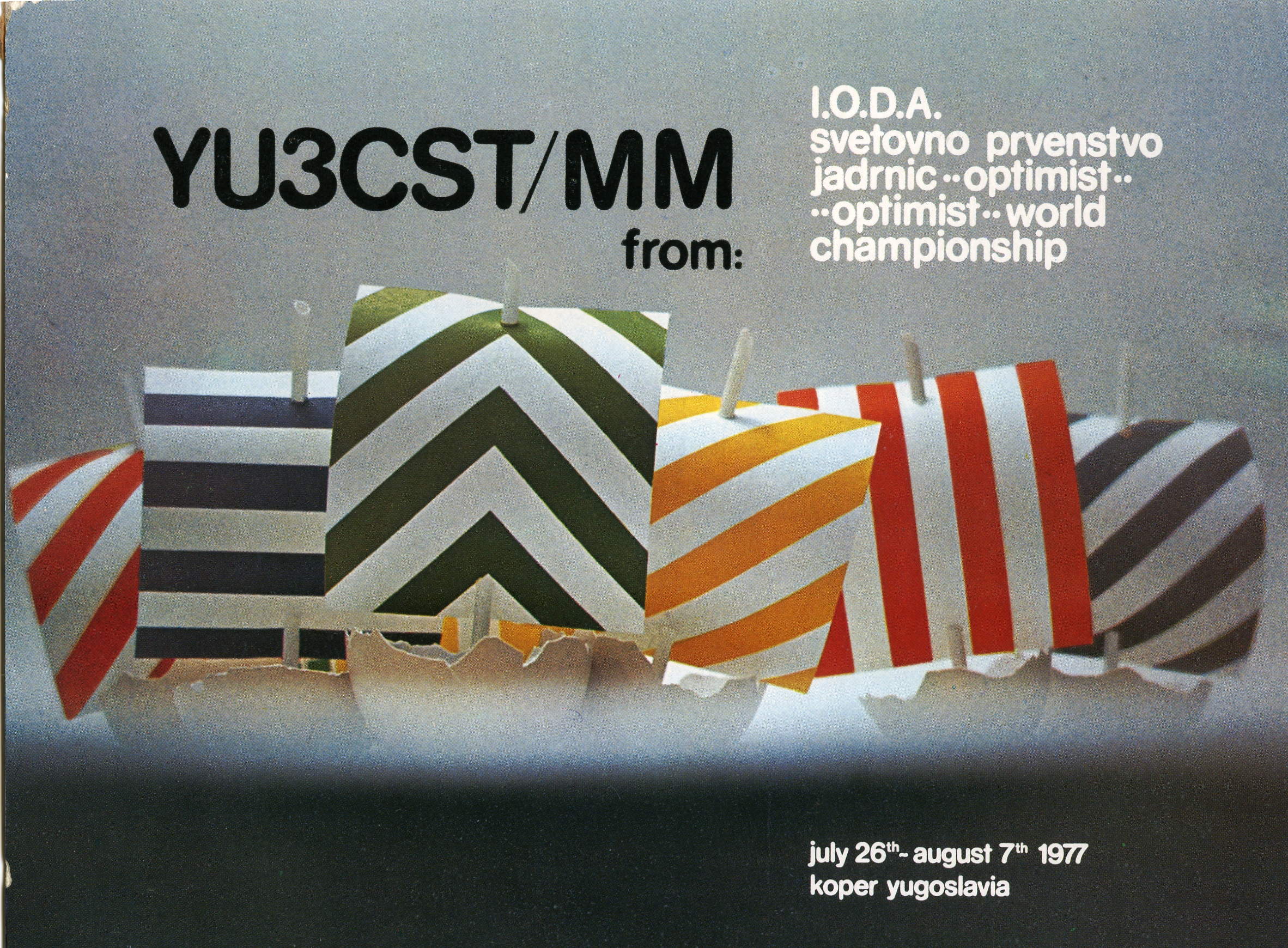 YU3CST/mm, priložnostna QSL-ka 1977